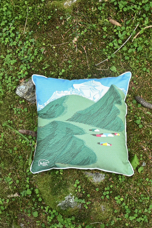 CUSCINO INTERAMENTE RICAMATO 50X50 CM SUMMER SPECIAL EDITION