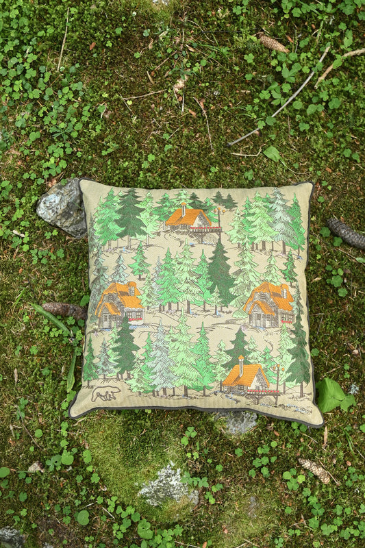 CUSCINO INTERAMENTE RICAMATO 50X50 CM SUMMER EDITION