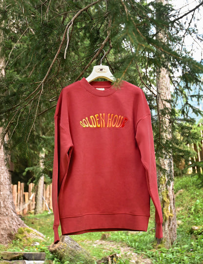 FELPA GIROCOLLO CON RICAMO 3D