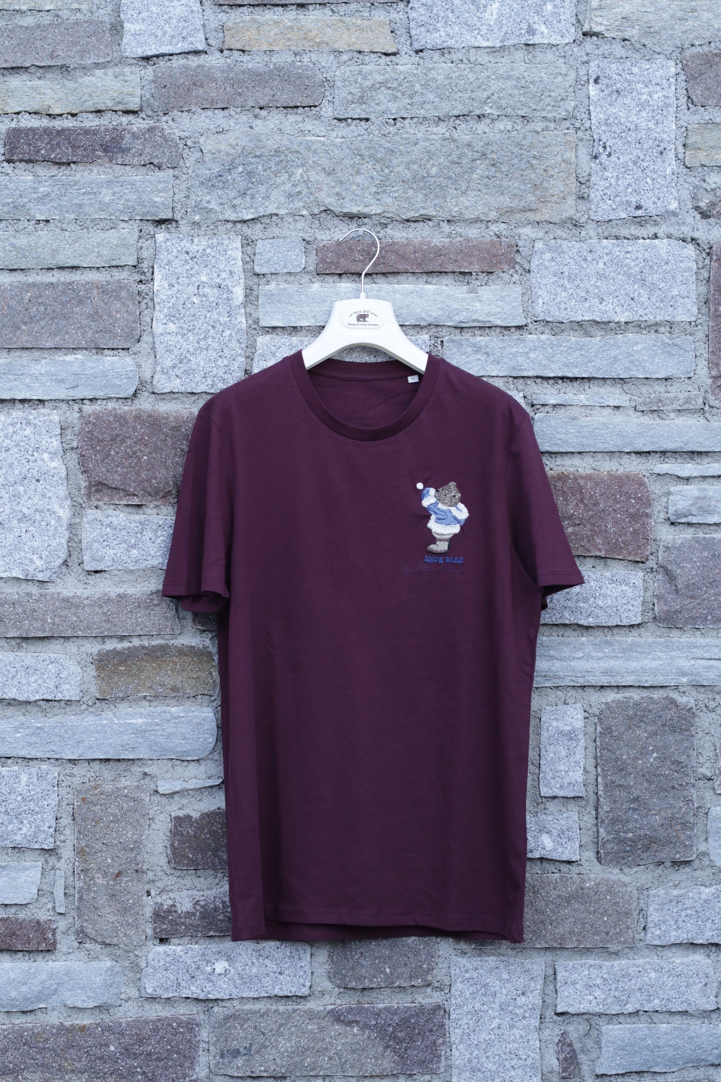 T-SHIRT GIROCOLLO CON RICAMO A CUORE