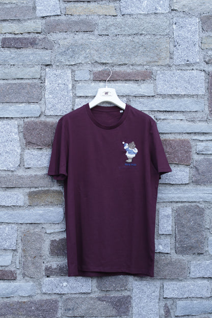 T-SHIRT GIROCOLLO CON RICAMO A CUORE