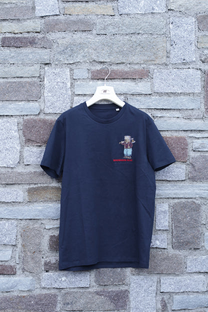 T-SHIRT GIROCOLLO CON RICAMO A CUORE