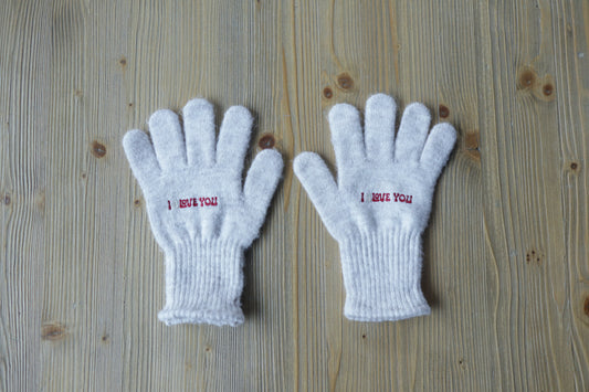 GUANTI OFF WHITE RICAMATI